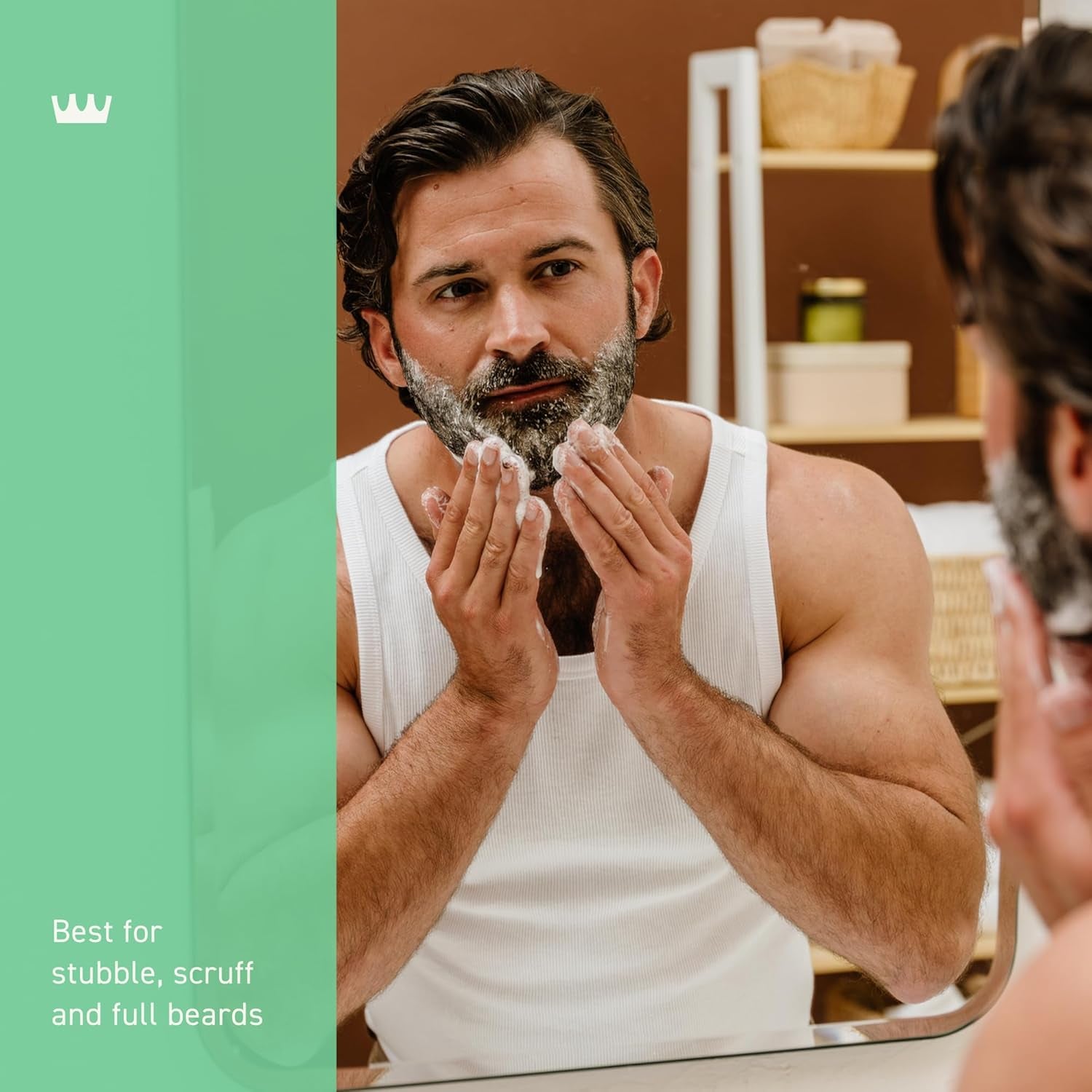 Wild Mint Beard & Scruff Softener, Softens and Conditions Coarse Facial Hair of All Lengths in Just 30 Seconds, 6 Fl Oz
